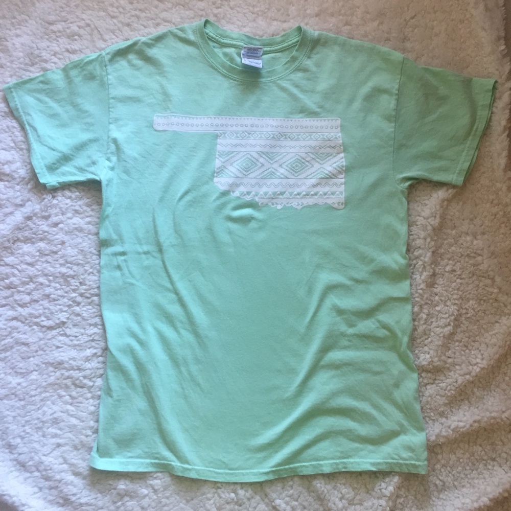 State of Oklahoma tribal print shirt